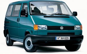 VW T4 Multivan od r. v 09/1990  do r.v. 03/2003  1+1 míst